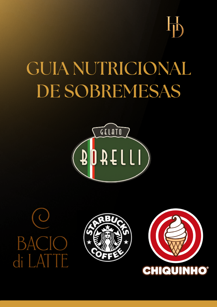 Guia nutricional de sobremesas